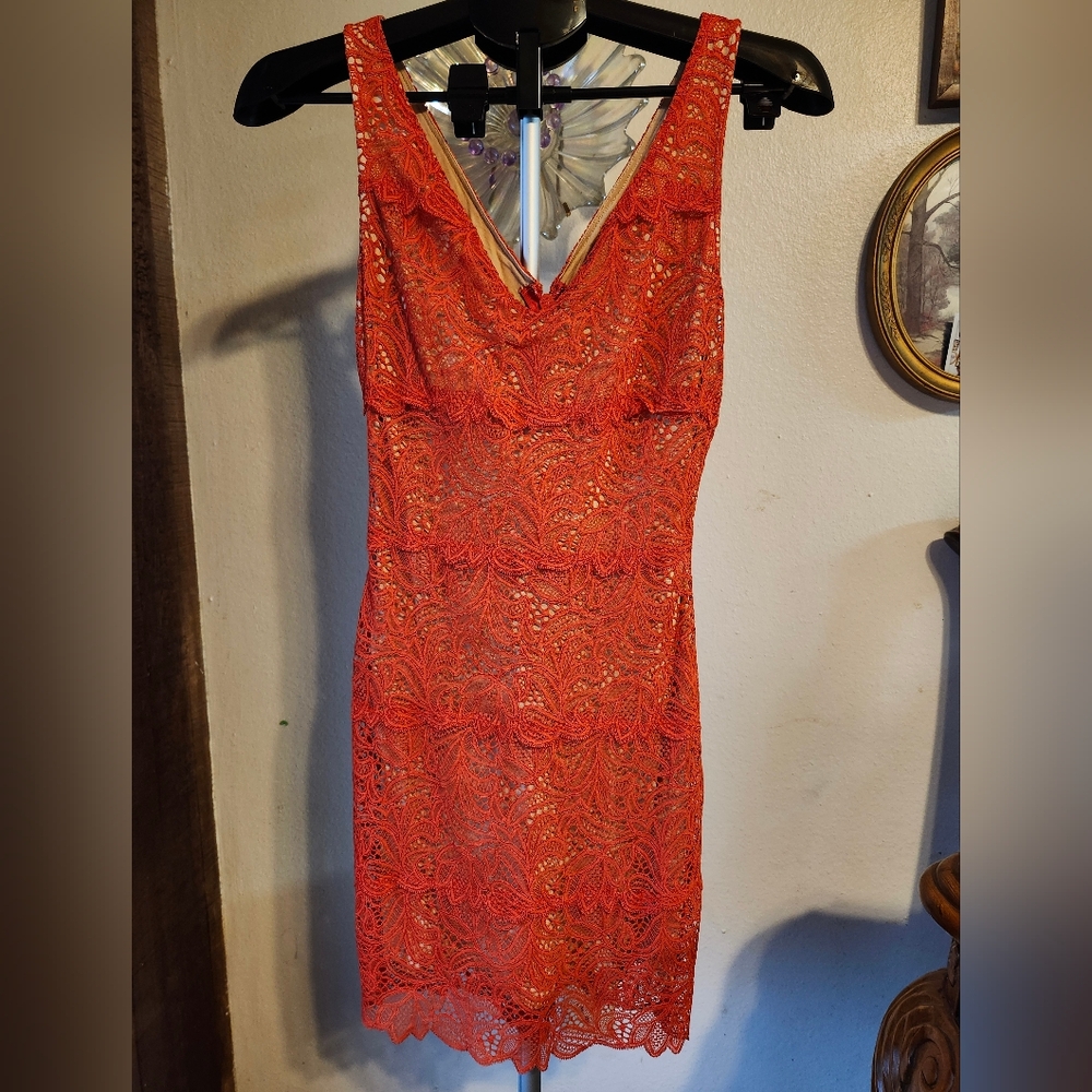 Orange Bebe Dress